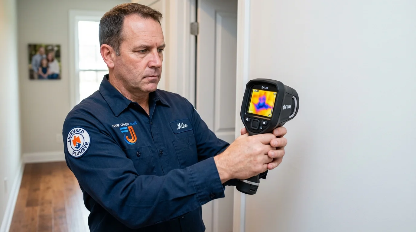 Thermal imaging leak detection by Johns Plumbing LLC in East Hanover